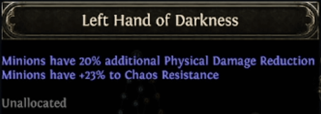 poe 2 left hand of darkness